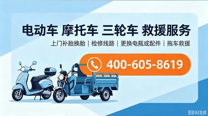 北海市24小时电瓶车道路救援 上门补胎换胎，400汽车救援服务全天候守护